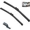 Autopixl Spazzole tergicristallo anteriori compatibili con Lancia Musa 350 2008-2013 Parabrezza Parabrezza Finestrini Pioggia Spazzole 24''+15'' (Size : Left Hand Drive)