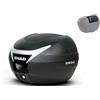 Generico SH 34 TOP CASE CARBON BAULETTO MOTO SCOOTER 34 LITRI SH34 compatibile con CON PIASTRA SHAD UNIVERSALE E SCHIENALINO COMPRESI