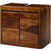 MASSIVMOEBEL24.DE Mobile lavabo in legno di palissandro laccato marrone scuro TORONTO - Dimensioni diverse, Colore:laccato marrone scuro, Misure:70x40x60 cm (LxPxA)