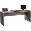 Composad Scrivania Larga e Moderna Legno Ufficio, Rovere Tartufo, L 178 h 75 p 69