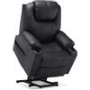MCombo Electric Power Pulsante di Sollevamento Poltrona Regolabile Massaggio Poltrona Relax Porta USB (Nero) 7040