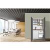 respekta Cucina per ufficio, mini cucina singola, bianco, grigio, 104 cm
