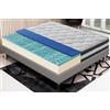 materassi e doghe - Materasso Memory Foam | Alto 25 cm | Sfoderabile | Memory Gel Rinfrescante 9 Zone di supporto| Ortopedico | 100% Made in Italy (Matrimoniale, 180x200 cm)
