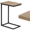LAMO Manufaktur - Tavolino da salotto | Tavolo per computer portatile | Tavolo da salotto | Tavolino da salotto | Comodino | 45 x 30 x 60 cm | Cornice nera | 100% legno massello. Colore: noce