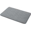 Gedy | Tappeto Bagno Mousse Grigio, Morbido Tappeto Doccia Antiscivolo in Poliestere, 50x80cm