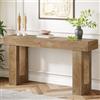 Tribesigns Tavolo consolle 160 cm, tavolo d'ingresso lungo e stretto in stile rustico, consolle in legno MDF per corridoio, soggiorno o dietro il divano, marrone chiaro