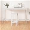 Generico Tavolo da Bar Bianco 180x80x110 cm in Legno Massello di Pino,Mobili,Tavoli,Tavoli da cucina e sala da pranzo-822163
