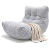 Aiire Pouf da Esterno XXL con Imbottitura Inclusa - Poltrona Sacco di Design per Giardino, Terrazza o Piscina - Bean Bag Chair 1 Posto per Relax o Lettura, Grigio Chiaro
