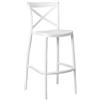 okAffareFatto di Zimbardi Costanza Sgabello alto da bar in plastica bianco sprint h 75 cm