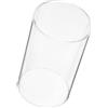 Warmhm Proteggi Candela in Vetro Borosilicato, Cilindro Trasparente Semplice e Antivento per Candele e Portacandele per Banchetti e Compleanni