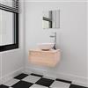Generisch Jiangboyue-273686 - Set di mobili da bagno con lavabo e rubinetto, 4 pezzi