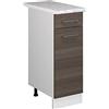 Vicco Mobiletto base per cucina R-Line, Grigio nobile, 30 cm