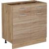 Vicco Mobiletto base per cucina R-Line, Sonoma, 80 cm
