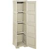 Tontarelli S.p.A. COLONNINA 4 MOD, 4 VANI AP,Ante Lisce Mobile Portascope, Angora, 40x43x164 cm