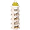 Generico Porta di deposito per scarpe, 25 cm, torre di scarpe verticali, griglia ad angolo stretta PLA-Stic, pieghevole e facile da assistere, per armadio, appartamento, dormitorio, camera da lett