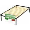 Leonardo - rete letto singolo 80cmx190cm - doghe in legno multistrato con telaio in acciaio - prodotto ORTOPEDICO.