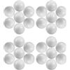 Holibanna 150 Palline di Schiuma Bianche Solide 4 CM per Decorazioni Fai da Te Composizioni Floreali e Progetti Artigianali per Matrimoni e Feste