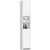 AKORD | Piedistallo da bagno UNI | Mobile Colonna da Terra | Colonnina | Ideale per piccoli bagni | Colori universali | Design elegante | Bianco