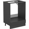 Vicco Mobile per forno da incasso R-Line, Antracite lucido, 60 cm senza piano di lavoro, per la libera combinazione all'interno di sistemi cucina modulari