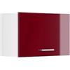 Vicco Pensile da cucina R-Line, Rosso lucido, 60 cm Piatto, per la libera combinazione all'interno di sistemi cucina modulari