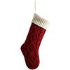 DONGKER Calze di Natale, Calzini di Natalizie a Doppia Faccia con Passante da Appendere, Calza Decorazioni per Regalo di Natale, Feste Famiglia, Camino