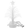 MAGICLULU USB Albero di Natale Incandescente Mini Albero di Natale in Fibra Ottica LED Che Cambia Lampada Dell'albero di Natale per la Casa Scrivania Xmas