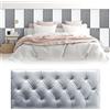 Generic Adesivi da Parete 3D Anti-Collisione, Testiera da Attaccare E Staccare, Testiera Imbottita, Autoadesivo Spugna Adesivo Murale per Casa Camera da Letto (Dark Grey 23.6X11.8in/60x30cm 4PCS)