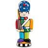 Egan Figurina Soldatino Mini, Ceramica, Multicolore - By Romero Britto (Ø 4 x H12 cm)