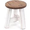 DESIGN DELIGHTS Design Delight, Bern, sgabello in legno di mogano massiccio, 23 x 20 x 20 cm (A x L x P), stile rustico