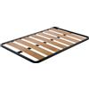 SARDAMATERASSI- Rete con fori per letto contenitore misura 120x190 una piazza e mezza a fascia larga ortopedica rinforzata