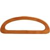 LNNXSZ Manici per Borse Uncinetto 2 Manici a Forma di D in Legno massello, Borsa Intrecciata in Rovere, Borsa da Spiaggia in Lana all'Uncinetto(24x9cm Brown2)