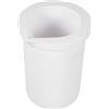 COHEALI Crogiolo Ceramico Bianco da 2 kg per Metalli e Argento Isolamento e Stabilità Termica, Resistente ad Alte Temperature per Sicura