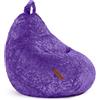Green Bean© Peluche Beanbag 60x45x45cm - Cuscino per interni 120L riempimento accogliente e lavabile - Cuscino da pavimento pouf sedia sgabello