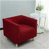 Mswborml Quadrato Fodere Copripoltrona da Cocktail con Fondo Elastico, Rimovibile Copripoltrona Elasticizzato Sedia da Club, Elasticizzato Copripoltrona Chesterfield 1 Posto AntiGraffio,L