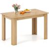 LIFEZEAL Tavolo da Pranzo, Cucina, Sala da Pranzo, 120x70 cm, 4-6 Persone, Scrivania, Design Moderno, Salvaspazio, Rettangolare, in Legno, per Soggiorno, Max 60 kg (naturale)