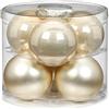 Magic, palline di Natale in vetro, 10 cm, 6 pezzi Palline decorative per l'albero di Natale.
