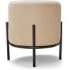 FRANKYSTAR BONN LINEN - Pouf piccolo tondo in tessuto