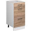Vicco Mobiletto base per cucina R-Line, Sonoma, 40 cm
