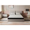 sinlikon Materasso Matrimoniale 160x190 Hybrid Memory,Altezza 20CM,Anallergico e Ergonomico,Comfort e Morbido,Certificato OEKO.Con Cuscino e Piumone