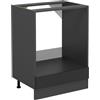 Vicco Mobile per forno da incasso R-Line, Antracite rustico, 60 cm senza piano di lavoro, per la libera combinazione all'interno di sistemi cucina modulari