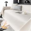FANSU Telo Copridivano 1 2 3 4 Posti, Copriletto Matrimoniale Multiuso Copritutto Pelle Impermeabile Coperta Copridivano Antiscivolo Reversibile Coperta Decorativa per Divano (205x260cm,Bianco)