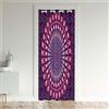 Odot Tende Oscuranti per Interni Porta, Stile Mandala Stampa 3D Tende con Occhielli per Interni Tenda Divisoria per Stanza Tenda Porta Isolamento Termico per Finestra (116x137cm,Viola Scuro)