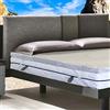 Flexinn Athena singolo - Topper Materasso Correttore in Memory Foam sfoderabile con Rivestimento in Fibra d'Argento Futon Ortopedico