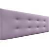DHOME Testata in Similpelle o Tessuto AQUALINE Pro con 2 file di bottoni Testata imbottita Letto di lusso (Similpelle Lilla, 150x50cm (Letti 150/160))