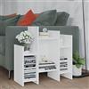 ROMHZKS Credenza Bianca 60x26x60 cm in Truciolato, Mobiletti Salvaspazio Offerte, Mobile Ingresso Salvaspazio, Adatto a camere da letto, soggiorni e ingressi