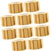 Healeved 10 Pezzi Tappi in Allumina Oro per Bottiglie di Oli Essenziali e Diffusori Reed, Sostituzione Versatile Ricaricabile per Fragranze Fai-da-Te e Profumi la Casa