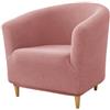 Hearda Jacquard Copripoltrona 1 Posto, Universale Copripoltrona, Elastico Copri Poltrona con Braccioli, Antiscivolo Cocktail Copri Poltrona, per Soggiorno Camera da Letto Club (Rosa)