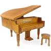 Sinzyo Pianoforte in Legno Scatola Musicale Vintage Regalo di Natale San Valentino Compleanno Melodia Anastasia-Once Upon a December