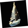 Ciieeo Barca Vela con Illuminazione LED Decorazione e Ufficio