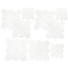 VILLFUL 15 Pezzi Tela di Plastica a Rete a Forma di Petalo per DIY e Artigianato, Materiale Plastico Versatile e Resistente per Progetti di Ricamo e Uncinetto